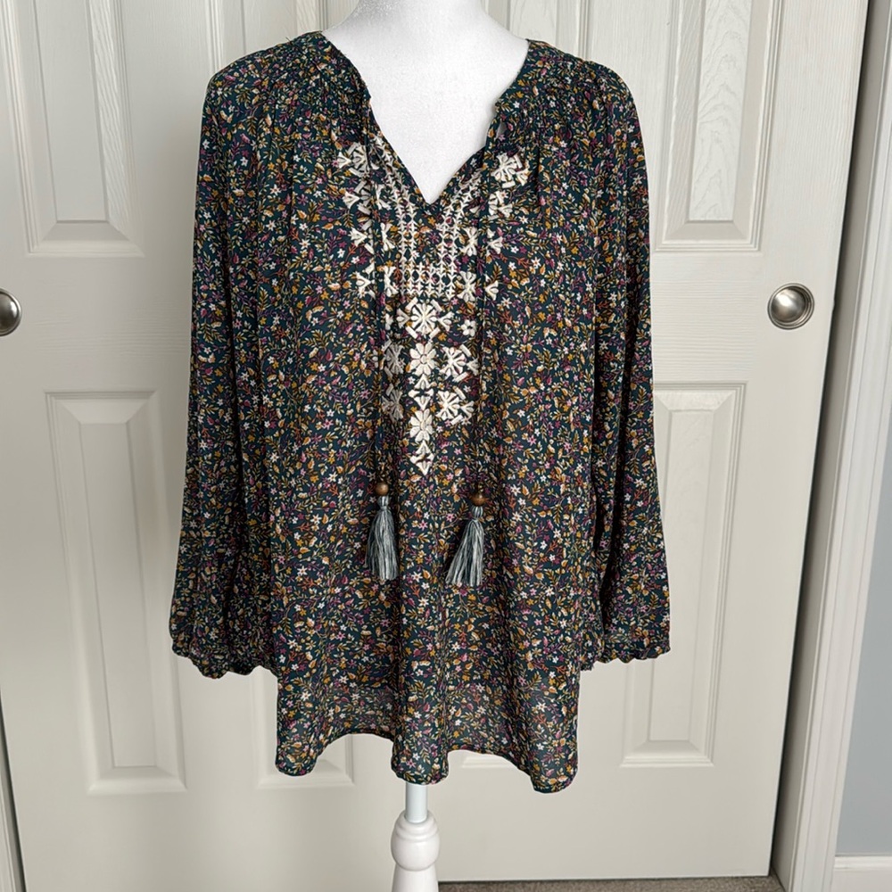 Mason and Belle Boho blouse size L BNWOT
